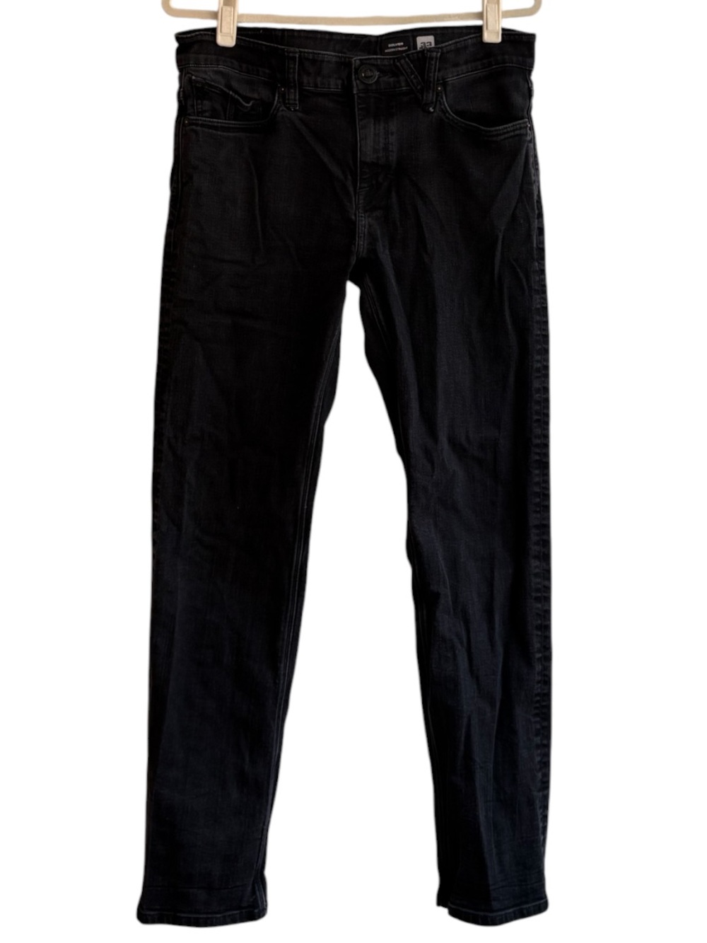 Volcom Black Denim Straight Leg Jeans Size 33